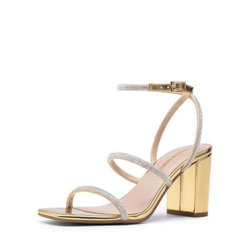 Image of Crystal-Embellished Strappy Heels