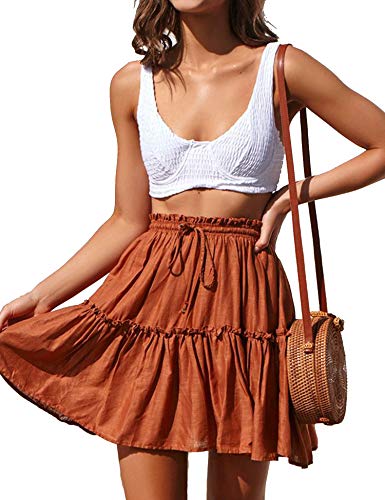 Image of Flared Short Skirt