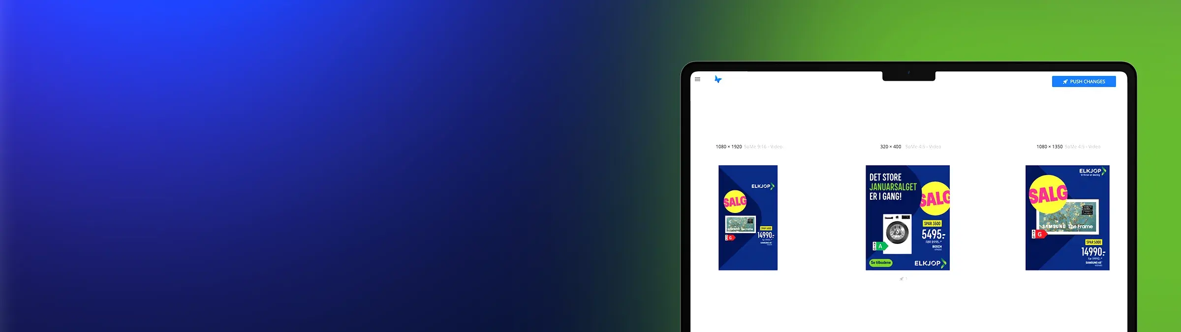 Elkjop LP headers